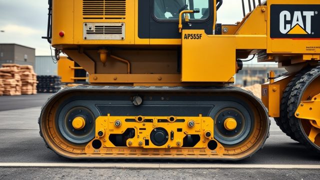 Caterpillar AP555F Screed Plate Replacement Procedure