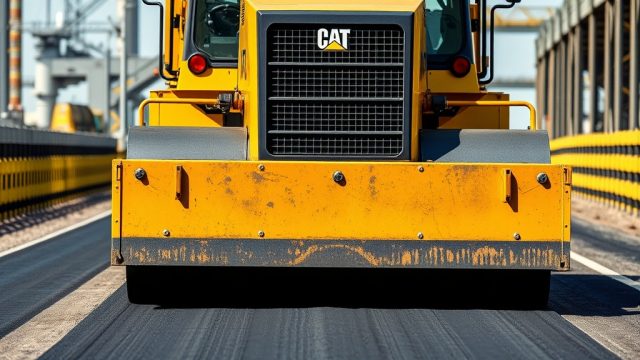 Caterpillar AP655F Screed Plate Replacement Procedure