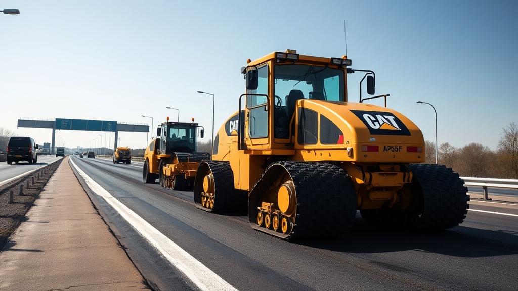 Optimizing Your Paving Train with Caterpillar AP655F and Bomag BF 600 P-2